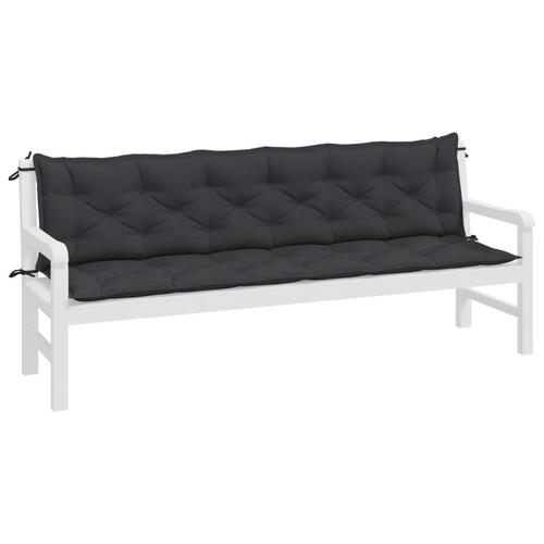Hynde til gyngesofa 200 cm stof sort