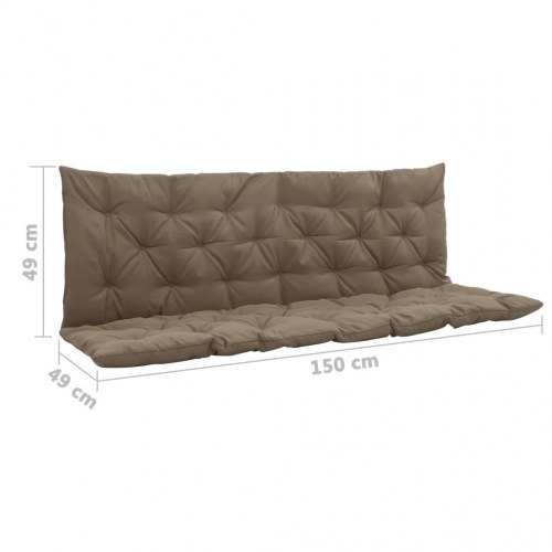 Hynde til gyngesofa 150 cm stof gråbrun