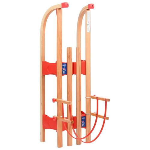 Foldbar kælk med ryglæn 119 cm træ