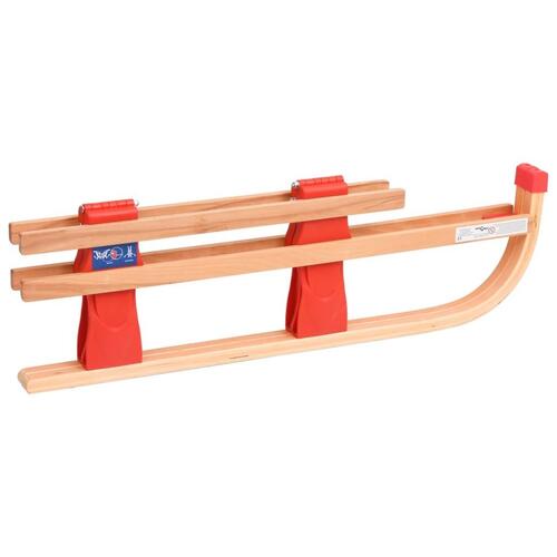 Foldbar kælk med ryglæn 119 cm træ
