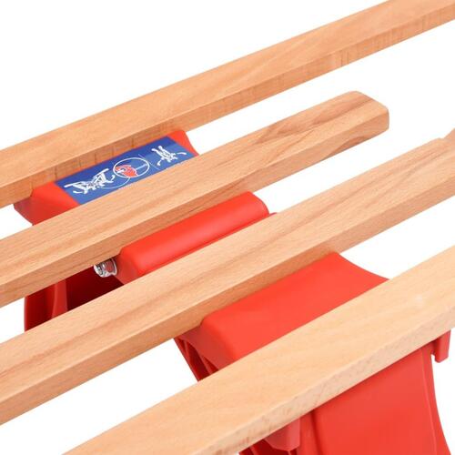 Foldbar kælk med ryglæn 119 cm træ