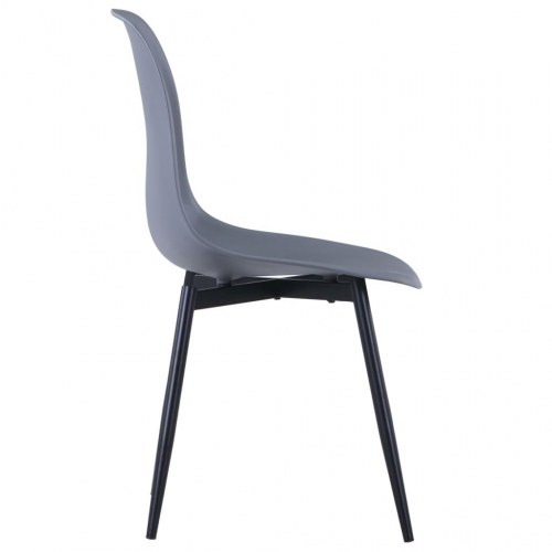 Spisebordsstole 2 stk. PP grå