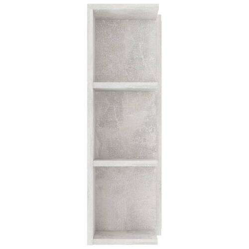 Badeværelsesskab spejl 80x20,5x64 cm konstrueret træ betongrå