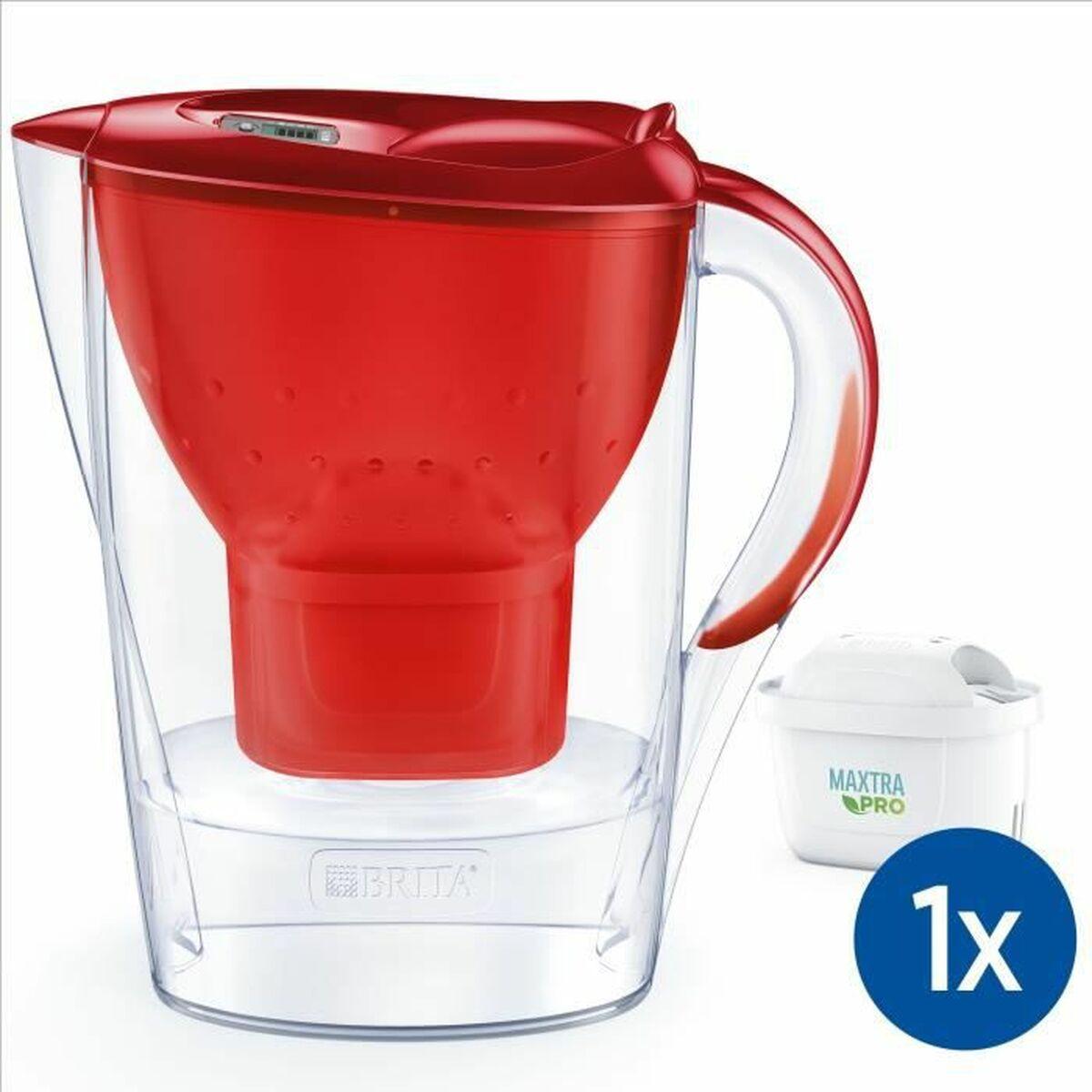 Kande Med Filter Brita Marella Rød 2,4 L