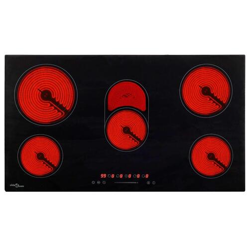 Keramisk kogeplade med 5 brændere Touch Control 8500 W 77 cm