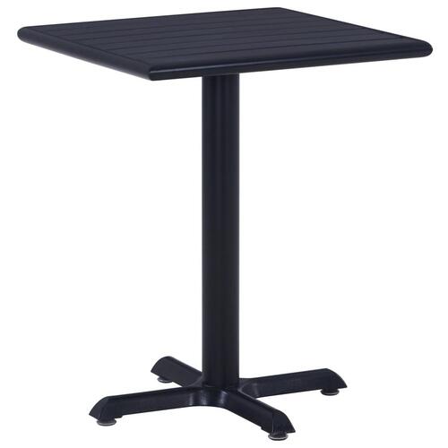 Havebord 60x60x75 cm sort