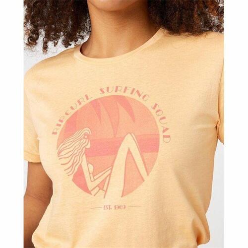 Kortærmet T-shirt Rip Curl Re-Entry Crew Beige M