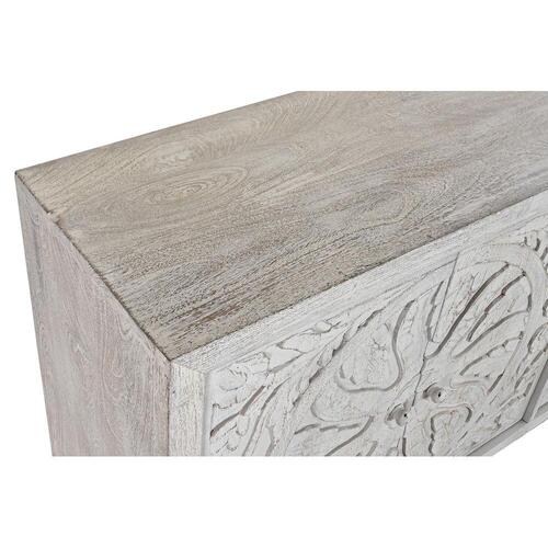 Skænk Hvid Metal Mangotræ 150 x 38 x 80 cm