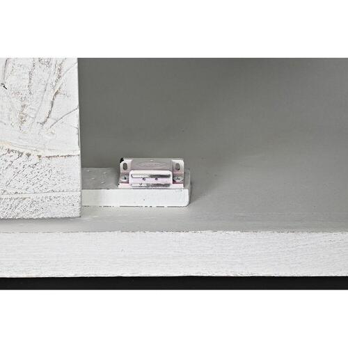 Skænk Hvid Metal Mangotræ 150 x 38 x 80 cm