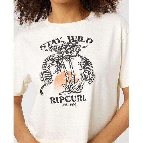 Kortærmet T-shirt Rip Curl Stay Wild Hvid XS