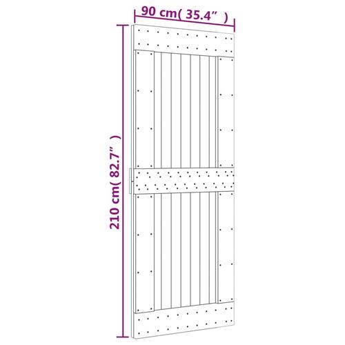 Dør NARVIK 90x210 cm massivt fyrretræ