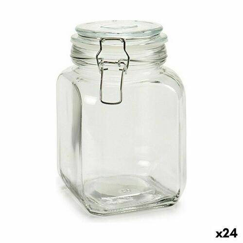 Beholder Hermetisk lukning Sølvfarvet Aluminium 1,2 L 11 x 17 x 11 cm (24 enheder)