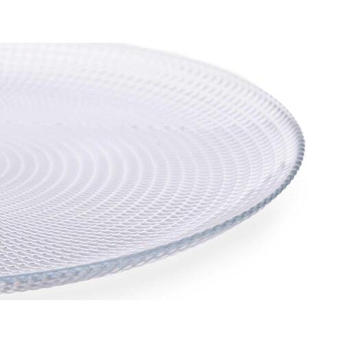 plade Generation Ø 27 cm Gennemsigtig Glas (4 enheder)