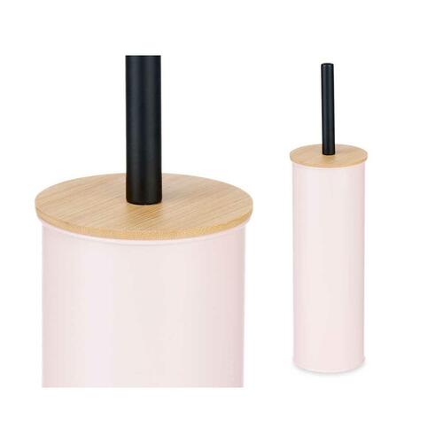 Toiletbørste Pink Metal Bambus Plastik 9,5 X 27 X 9,5 cm (6 enheder)