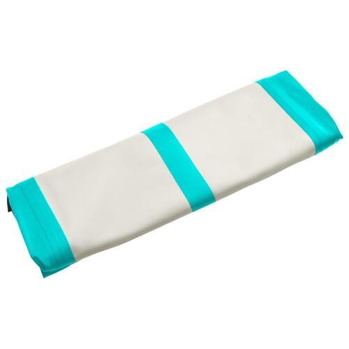 Oppustelig gymnastikmåtte med pumpe 600x100x20 cm PVC grøn