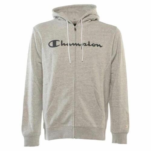 Hættetrøje til Mænd Champion Hooded Full Zip Grå M