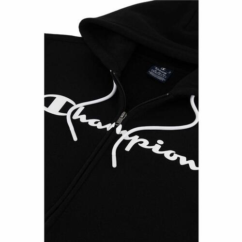 Hættetrøje til Mænd Champion Hooded Full Zip Sort M