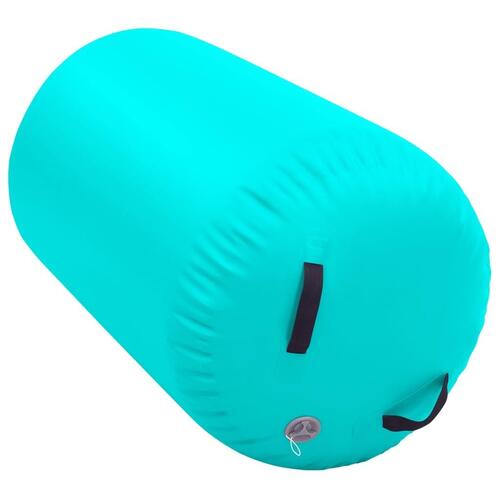 Oppustelig gymnastikrulle med pumpe 100x60 cm PVC grøn