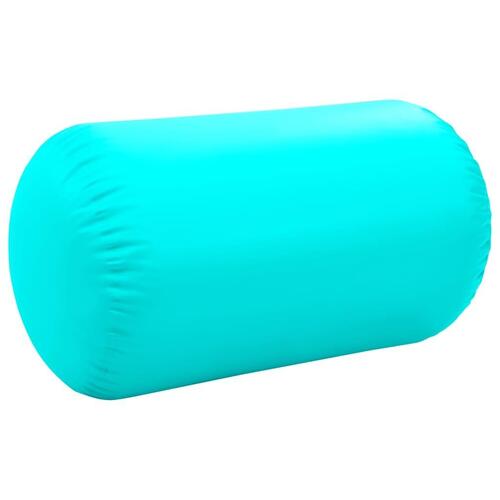 Oppustelig gymnastikrulle med pumpe 100x60 cm PVC grøn