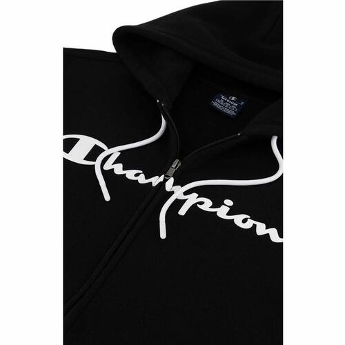 Hættetrøje til Mænd Champion Hooded Full Zip Sort XL