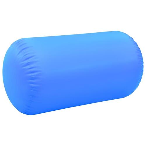 Oppustelig gymnastikrulle med pumpe 120x75 cm PVC blå