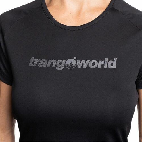 Kortærmet T-shirt til Kvinder Trangoworld Chovas Moutain Sort S