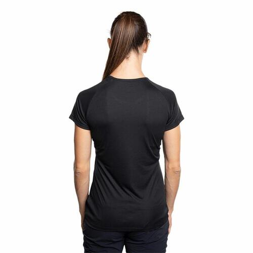 Kortærmet T-shirt til Kvinder Trangoworld Chovas Moutain Sort S