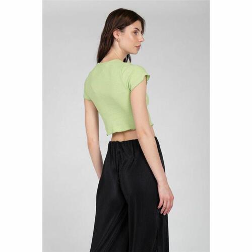 Kortærmet T-shirt til Kvinder 24COLOURS Casual Grøn 36