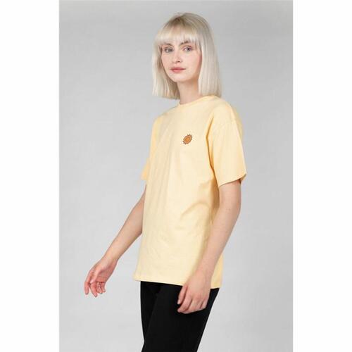 Kortærmet T-shirt til Kvinder 24COLOURS Casual Gul 38