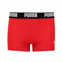 Drengebadebukserne Puma Swim Logo Rød 13-14 år