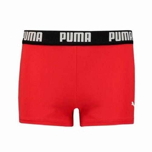 Drengebadebukserne Puma Swim Logo Rød 13-14 år