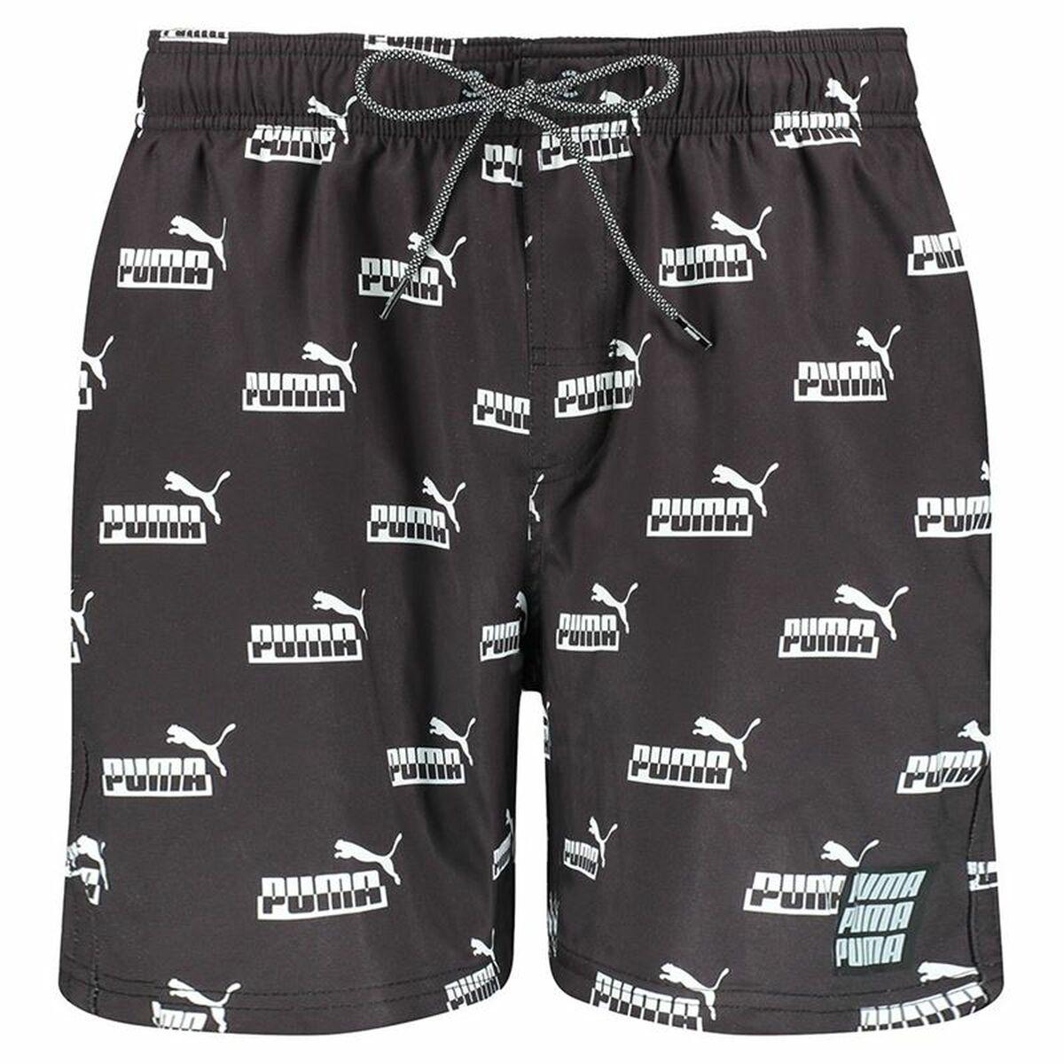 Badetøj til Mænd Puma Logo Aop N1 Sort S