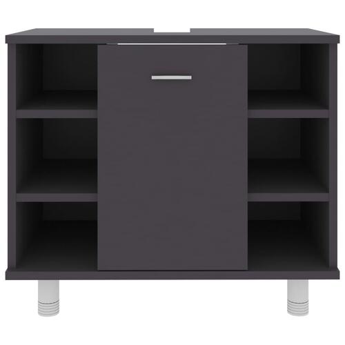 Badeværelsesskab 60x32x53,5 cm spånplade grå