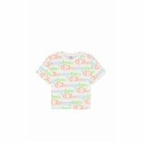 Kortærmet T-shirt til Kvinder Champion Crewneck Croptop Hvid M