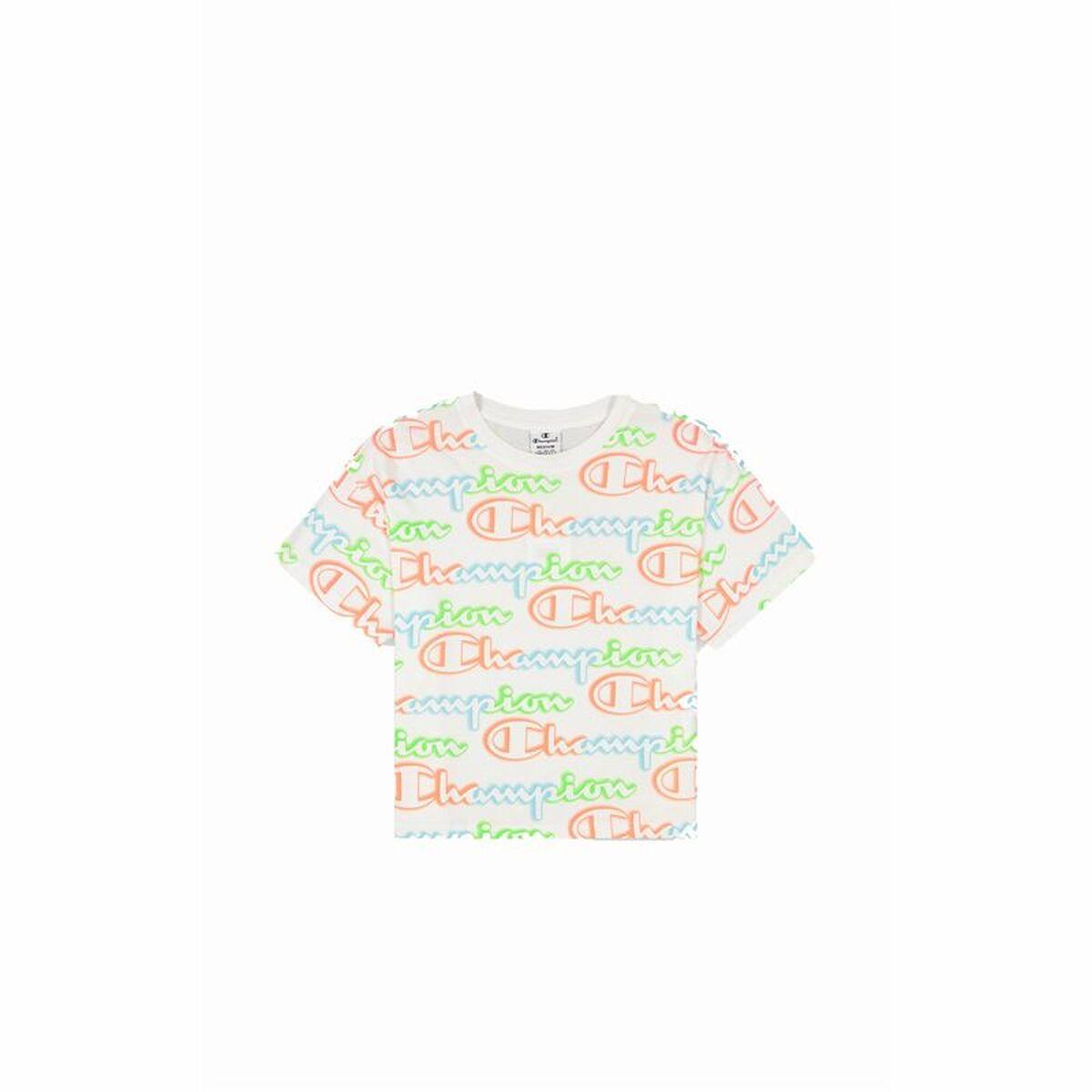 Kortærmet T-shirt til Kvinder Champion Crewneck Croptop Hvid M