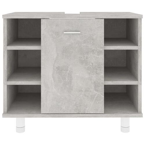 Badeværelsesskab 60x32x53,5 cm konstrueret træ betongrå