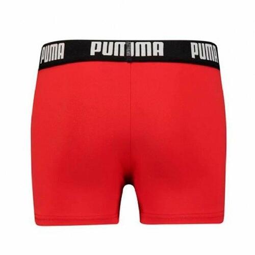 Drengebadebukserne Puma Swim Logo Rød 5-6 år