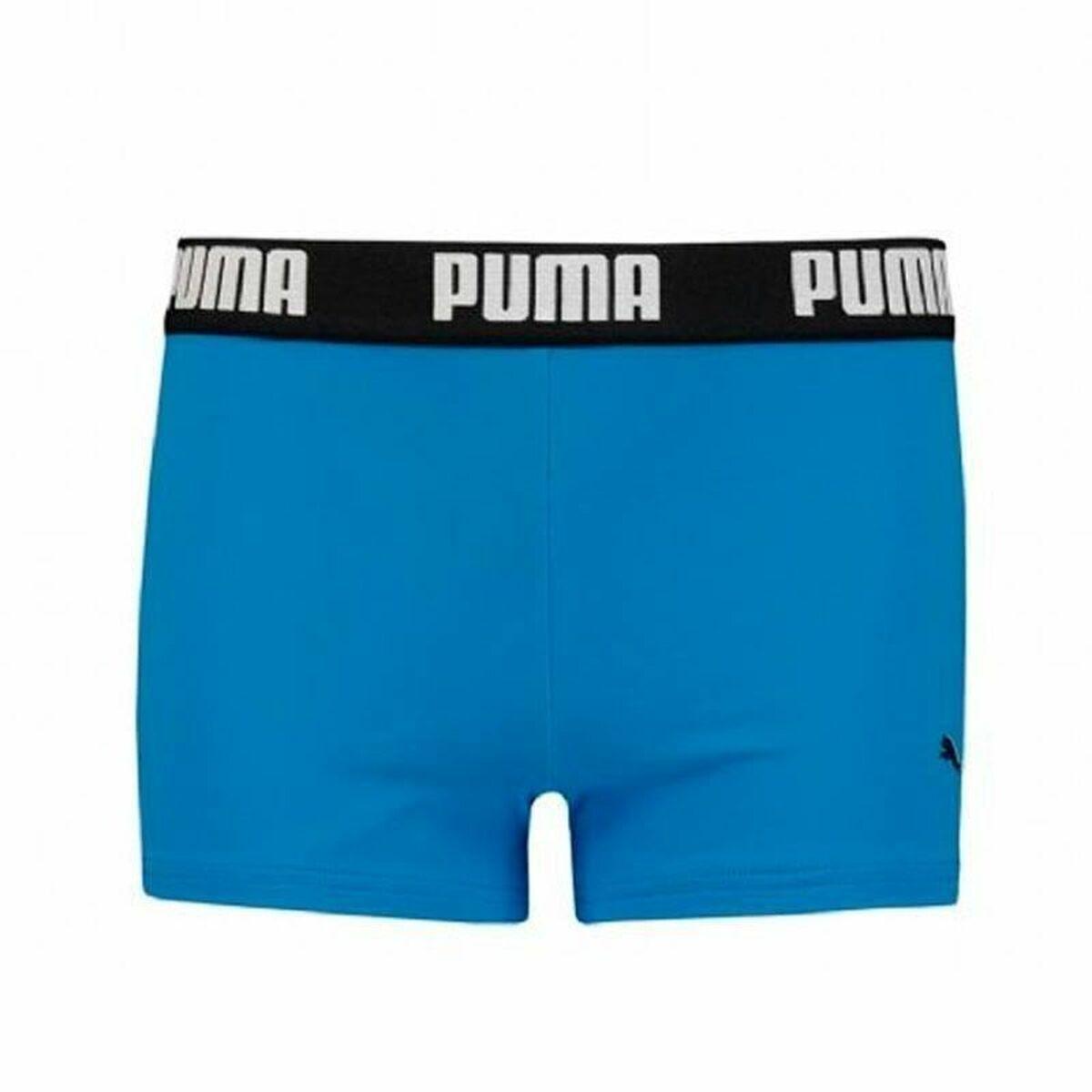 Drengebadebukserne Puma Swim Logo Blå 11-12 år