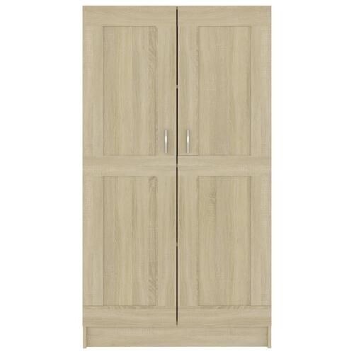 Bogreol 82,5x30,5x150 cm konstrueret træ sonoma-eg