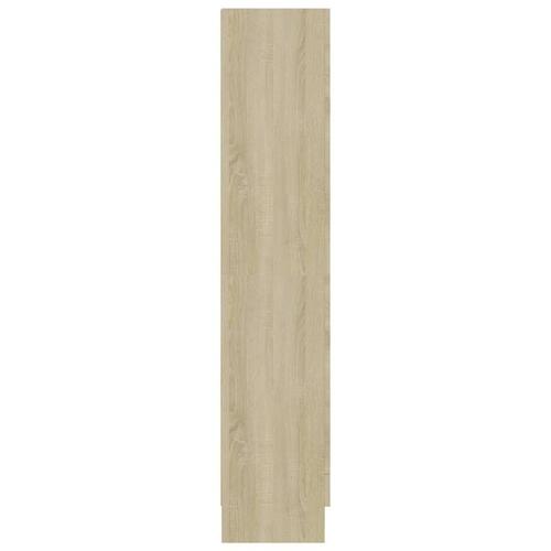 Bogreol 82,5x30,5x150 cm konstrueret træ sonoma-eg