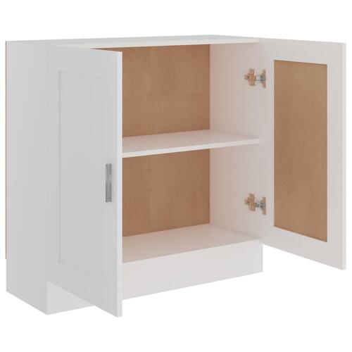Bogskat 82,5x30,5x80 cm konstrueret træ hvid
