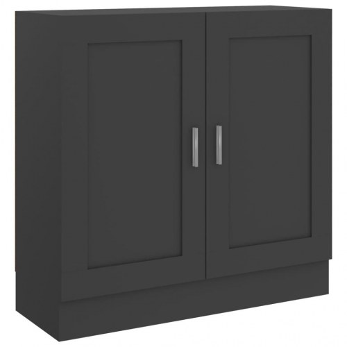 Bogreol 82,5x30,5x80 cm konstrueret træ grå