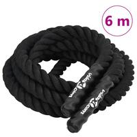 Battle rope 6 m 4,5 kg polyester sort