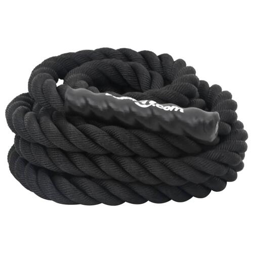 Battle rope 6 m 4,5 kg polyester sort