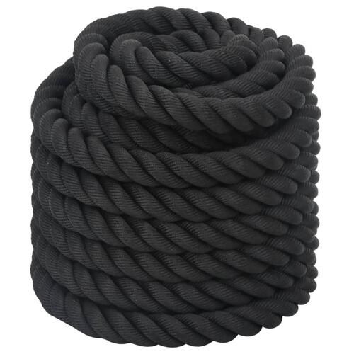 Battle rope 12 m 9 kg polyester sort