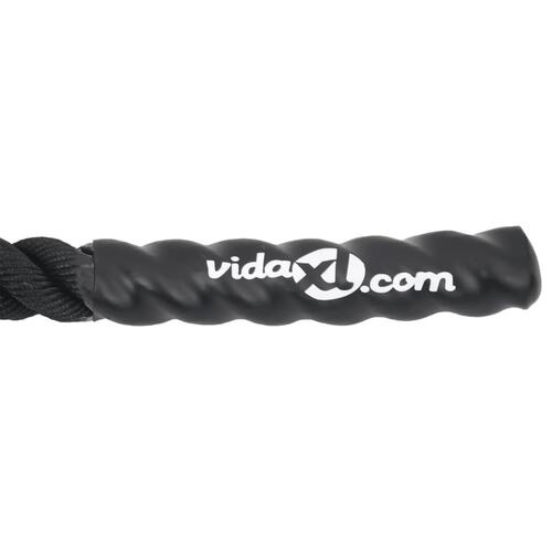 Battle rope 12 m 9 kg polyester sort