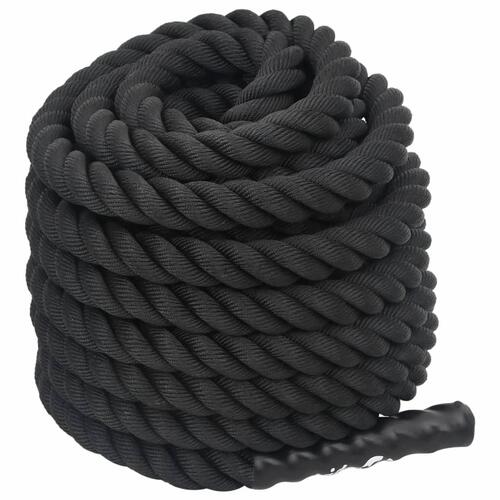 Battle rope 15 m 11 kg polyester sort