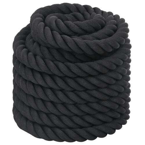 Battle rope 15 m 11 kg polyester sort
