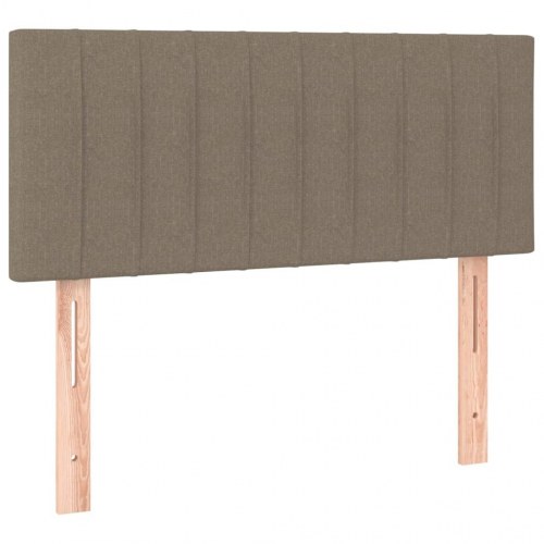 Kontinentalseng med madras 80×200 cm - stof, gråbrun