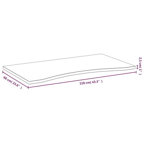 Bordplade til skrivebord 110x60x2,5 cm bambus